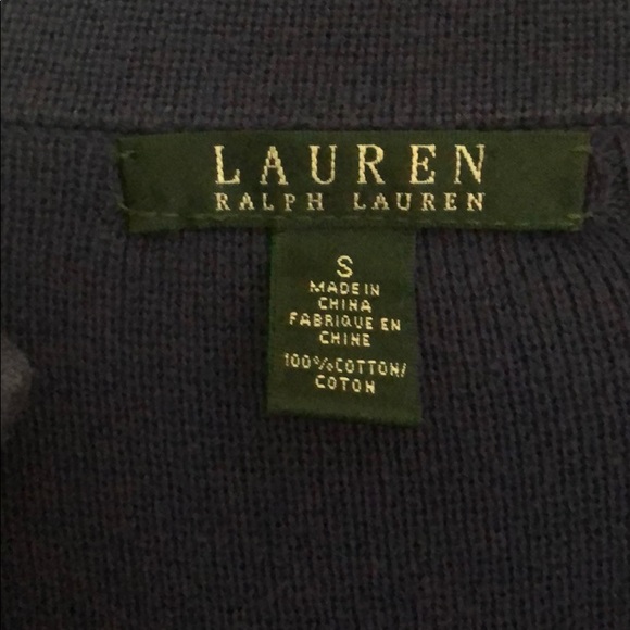 Ralph Lauren women’s, navy blue, button sweater - Picture 2 of 7